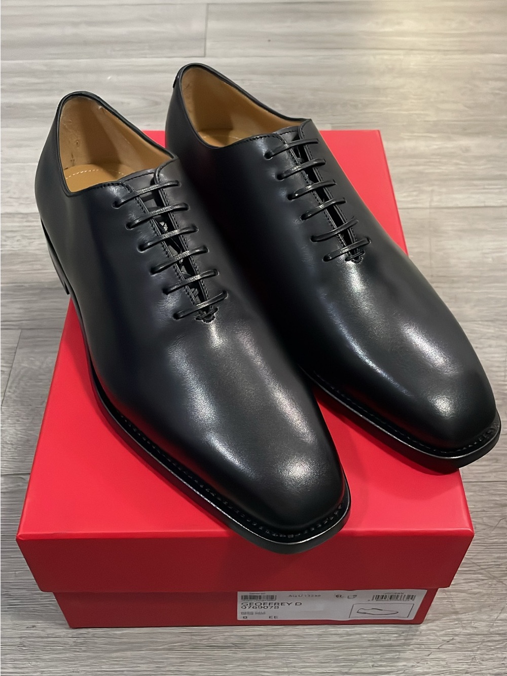 NIB Ferragamo ‘Geoffrey’ Whole Cut Laceup Oxfords
